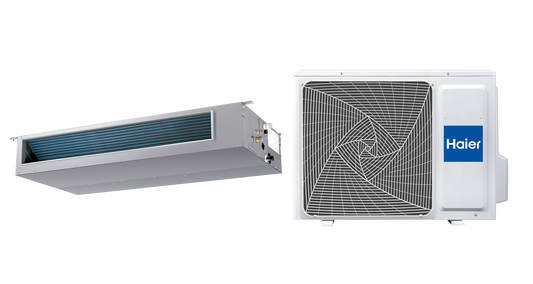 Aire Acondicionado HAIER CONDUCTO Media Presión HC – Compacto, Silencioso y Eficiente